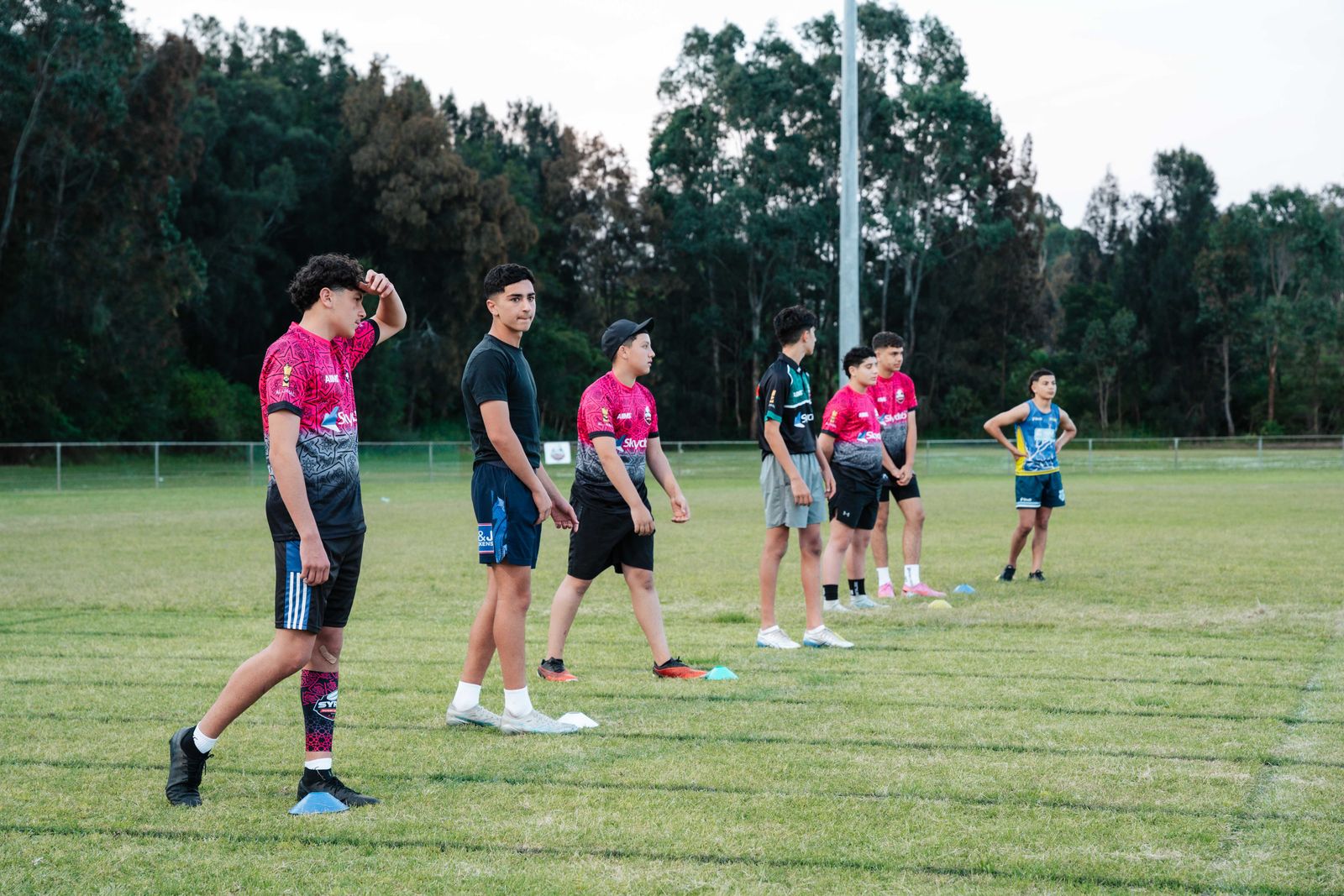 Syria Rugby League squad before kick-off